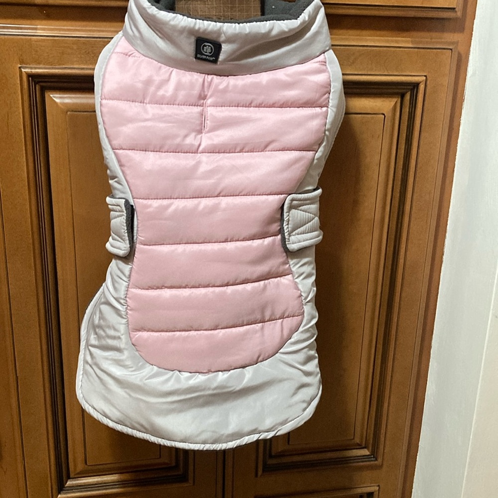 SILVER PAW Fleece lined pet jacket. NWT